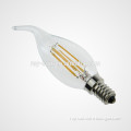 C35-L 2W E12/E14 base led filament bulb 240lm with stable performance